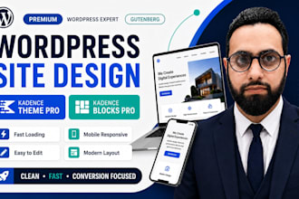 build a fast wordpress website with gutenberg and kadence blocks