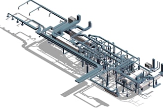 design hvac ductwork layout, duct sizing, ventilation system in autocad, revit