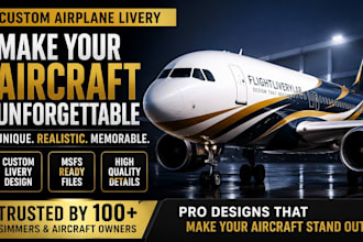 create airplane livery, msfs livery and custom livery for flight simulator