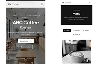 design a professional aesthetic website and landing page