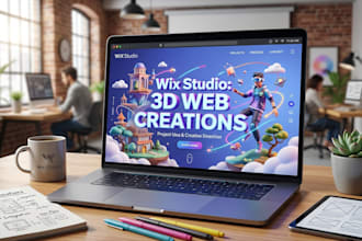 build a modern wix studio website with webgl and 3d effects