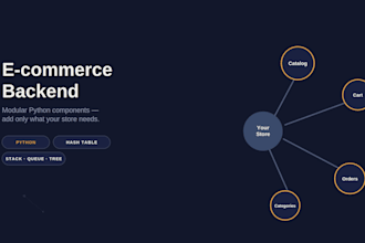 build your python ecommerce backend for catalog cart and orders