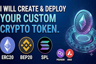 develop and deploy your custom cryptocurrency token