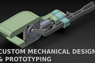 design custom mechanical systems, mechanisms and prototypes in cad