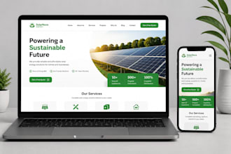build a professional green energy and solar company website