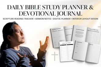 format or design a premium christian ebook daily bible study planner and guide