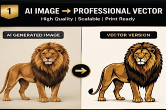 convert ai generated images to vector, svg, ai, eps