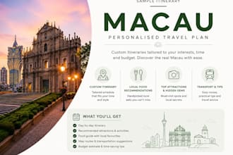create a personalized hong kong or macau travel itinerary