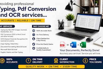 professionally type and convert documents