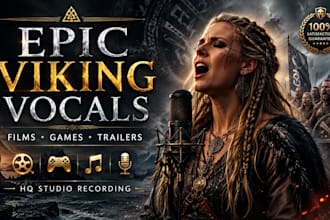 sing ethnic ancestral vocals epic nordic, viking war chants for films and games