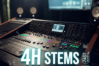 professionally isolate vocals and separate stems in 6 hours