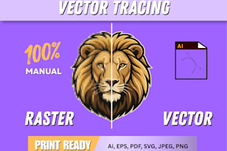 recreate logo, fix vector and resize any graphic