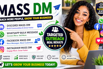 send instagram mass dm telegram mass dm facebook mass dm and whatsapp mass dm