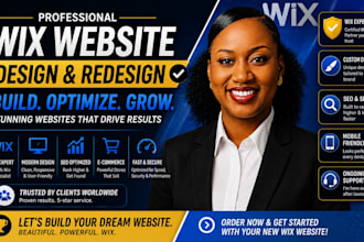 build wix website, wix developer for wix website redesign, wix business website