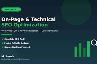do wordpress SEO, on page off page optimization