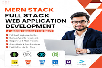 be your mern stack developer for full stack web app and web app development