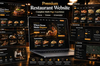 build a premium nextjs restaurant management system and pos app
