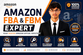 be your amazon fba,fbm virtual assistant