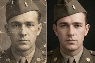 professional photo restoration and photo colorization