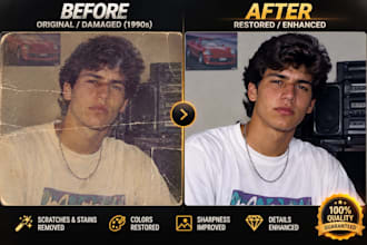 professional photo restoration and photo colorization