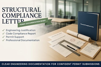 structural compliance letter engineering justification and permit support