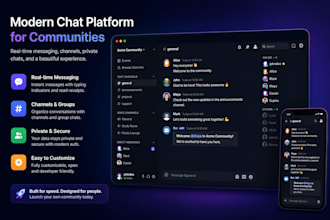 build a custom discord like chat application