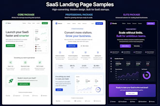 design and develop a high converting saas landing page