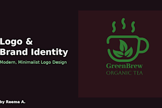 create a modern minimalist logo and brand identity