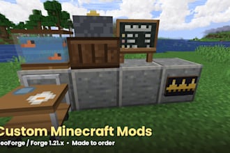 create a custom minecraft mod for neoforge or forge