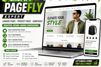 design custom pagefly shopify landing pages product pages