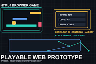 build an HTML5 browser game or playable web prototype