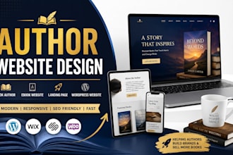 design author website book author website ebook website landing page wordpress