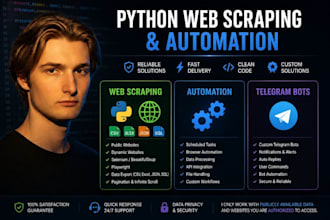 build a python web scraper for any website
