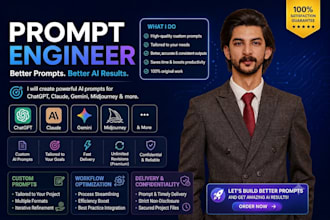 expert ai prompt engineer, chatgpt and ai consultant
