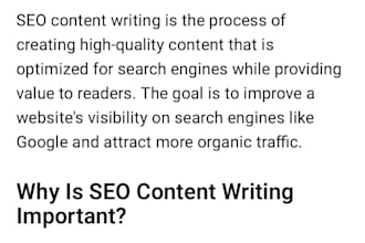 write SEO friendly blog posts and articles for your website