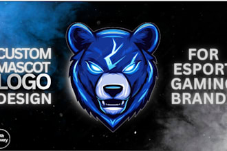 design a custom mascot logo for esports and gaming