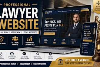 design lawyer website, lawfirm website, attorney website and legal website