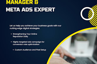 be your expert facebook page manager and meta ads specialist