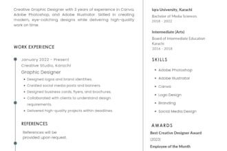 design a professional ats friendly CV and resume