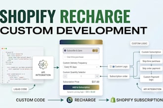 set up and customize shopify subscriptions using recharge
