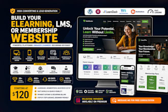 build your elearning, lms, or membership website