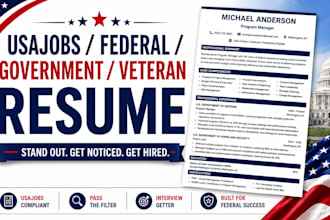 write standout usajobs, federal ats resume, veterans cv