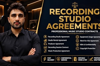 draft recording studio agreements and music studio contracts