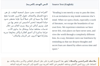 provide professional english to arabic translation for articles and texts
