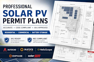 design professional solar pv permit plans for ahj approval