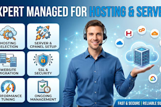 setup, manage, and optimize your web hosting or cloud server