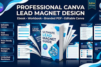design a high converting canva lead magnet ebook or workbook for coaches