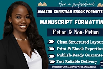 do christian ebook formatting, manuscript formatting, amazon KDP formatting