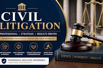be your civil litigation lawyer for lawsuits, property disputes legal documents