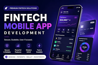 develop custom flutter mobile app crypto wallet app fintech apps